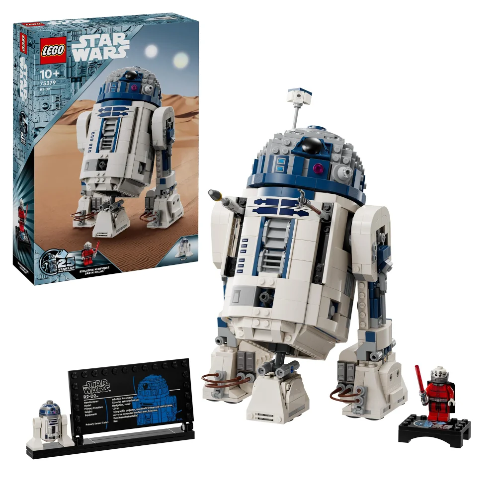 LEGO Star Wars R2-D2 Model, Buildable Toy Droid Figure 75379 Image 1