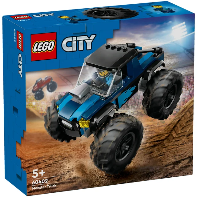 LEGO City Blue Monster Truck Toy Vehicle Playset 60402