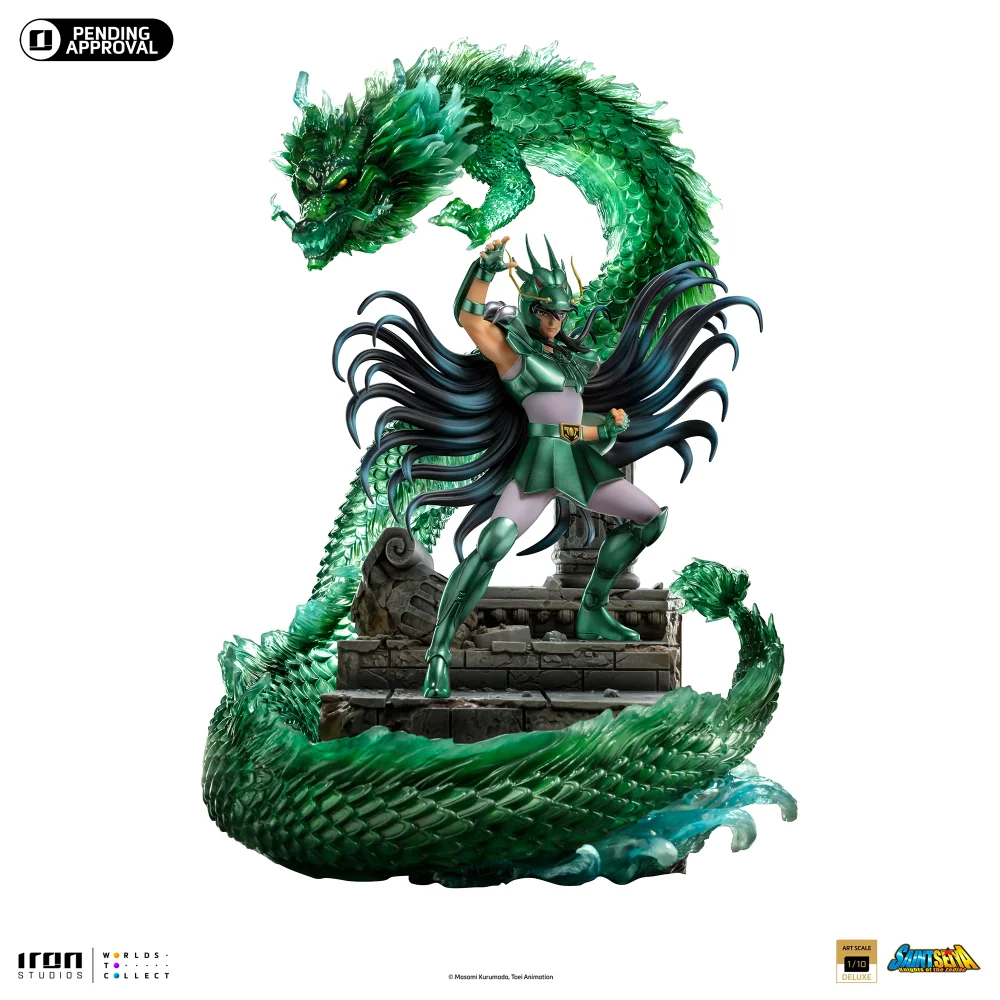 Iron Studios Saint Seiya Deluxe Art Scale Statue 1/10 Dragon Shiryu Image 1