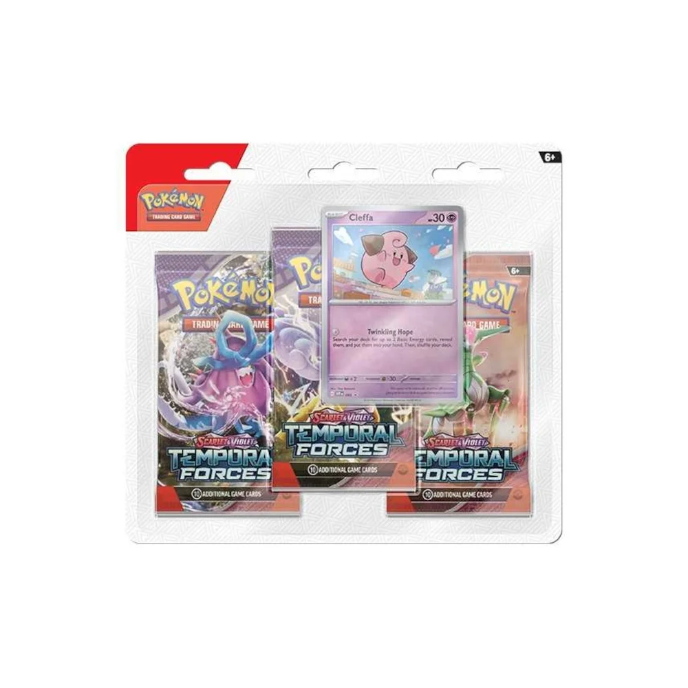 Pokemon TCG: Scarlet and Violet 5 Temporal Forces 3-Pack Display (Assortment) Image 1