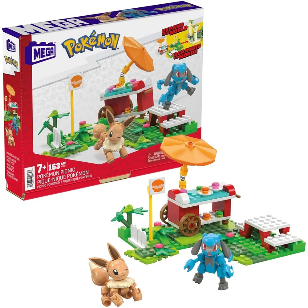 Mattel Mega Pokemon Adventure Picnic Building Set Image 1