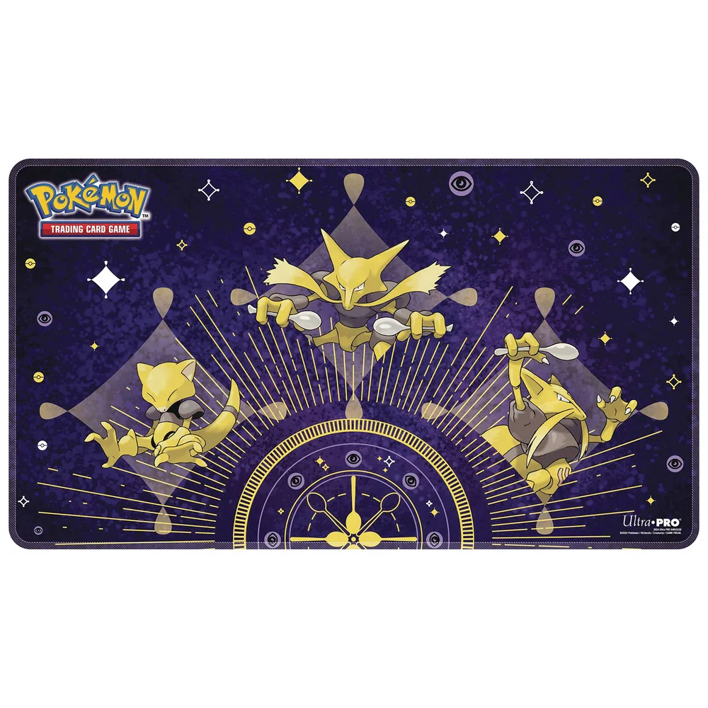 Pokémon Abra Evolutions White Stitched Playmat Image 1