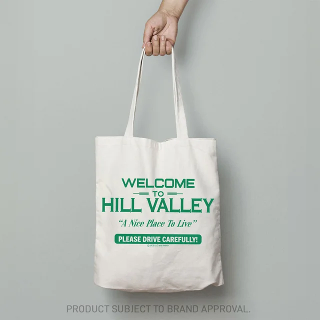Back the Future Hill Valley Tote Bag By Fanattik
