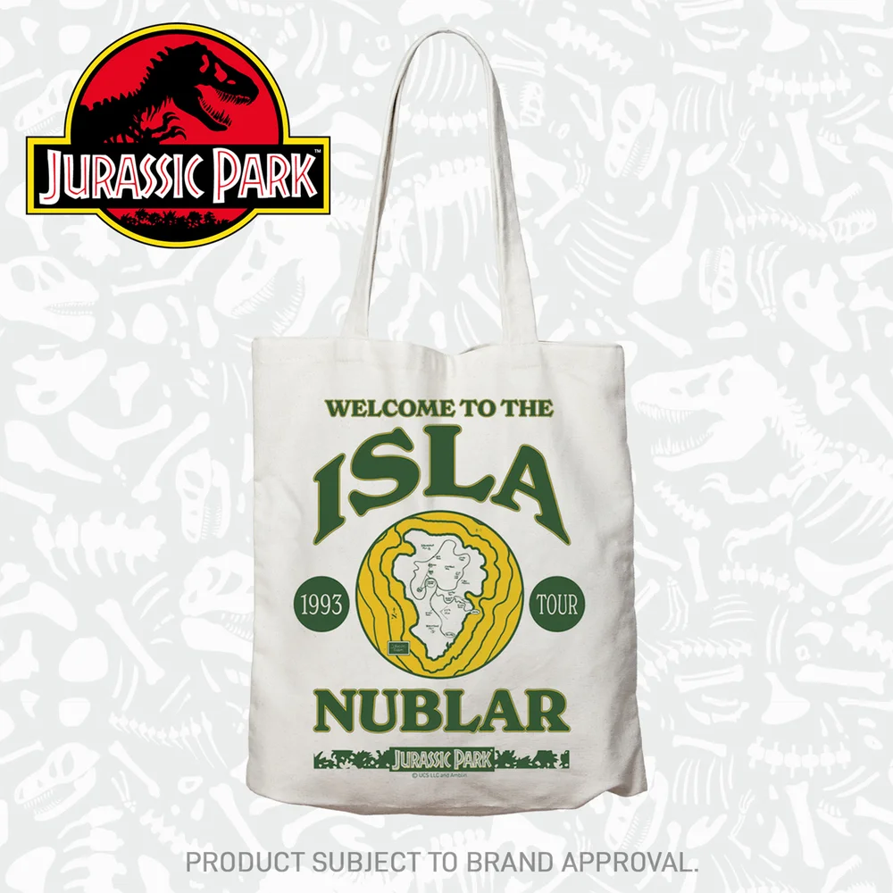 Jurassic Park Isla Nublar Tote Bag By Fanattik Image 1