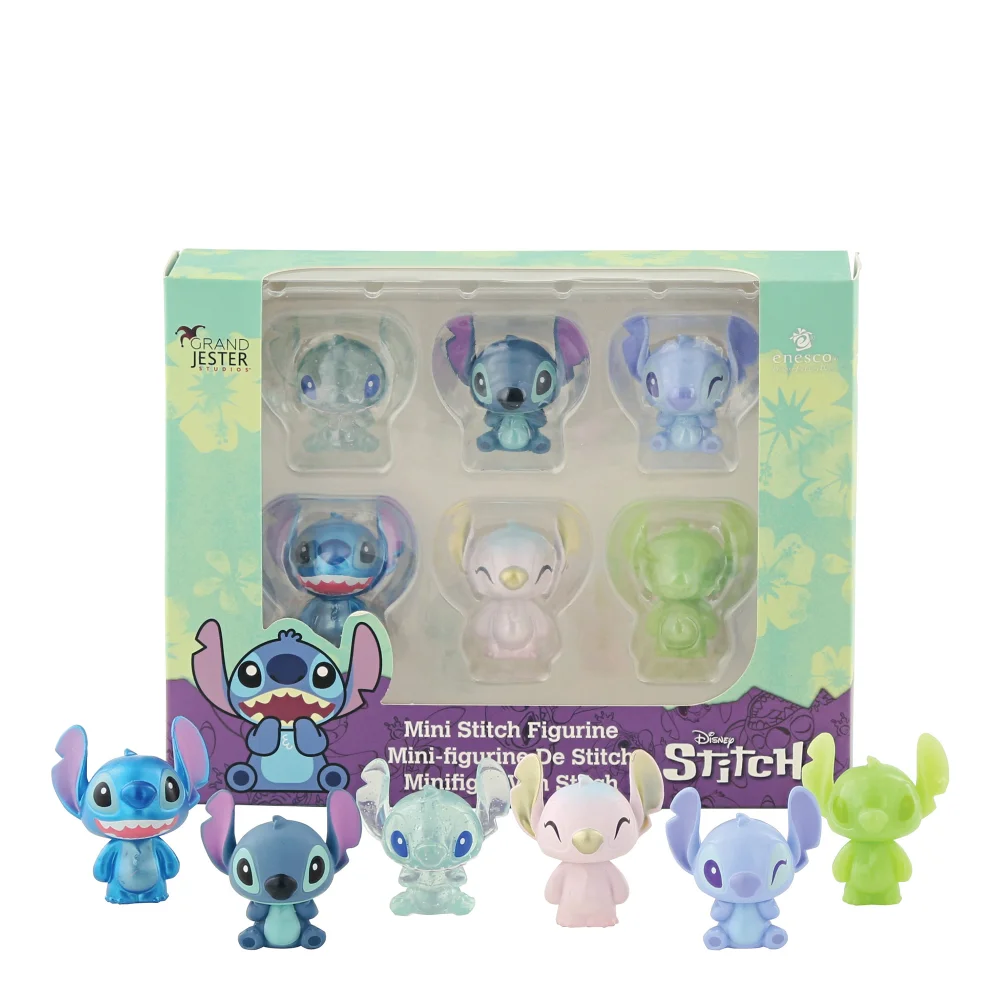 Enesco Disney Mini Stitch 6 Pack Figurine Image 1