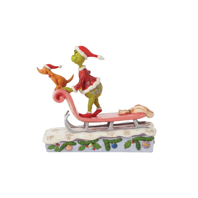 Enesco Grinch & Max on Sleigh Figurine (17cm)