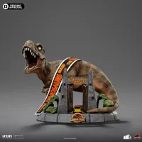 Iron Studios Jurassic Park T-Rex Illusion Deluxe Minico Limited Edition Commemorative Diorama (5.8") - undefined undefined