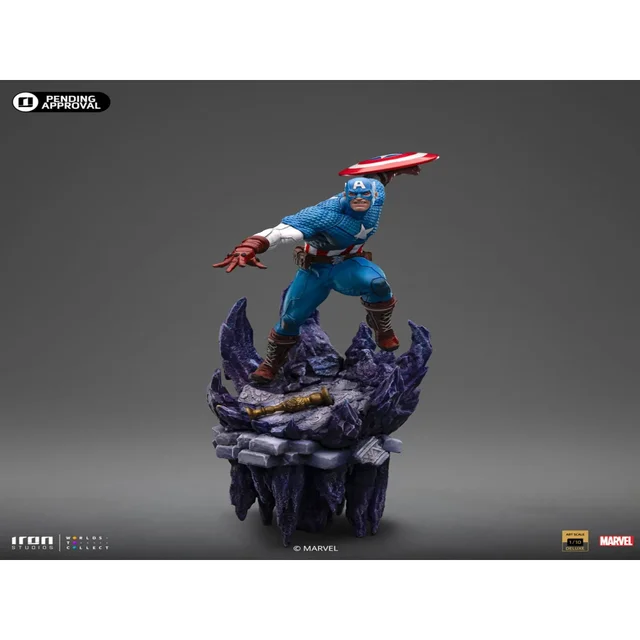 Iron Studios Marvel Captain America Deluxe Art Scale 1/10 Limited Edition Statue & Diorama