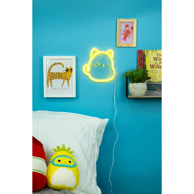 Squishmallows Character Neon Wall Light - Cam the Cat