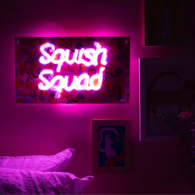 Squishmallows Squish Squad Neon Wall Light