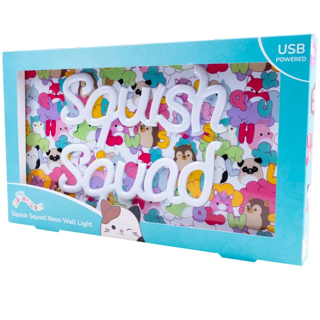 Squishmallows Squish Squad Neon Wall Light