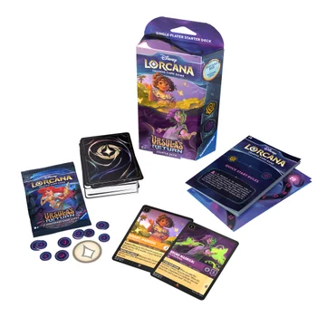 Disney Lorcana Trading Card Game Ursula's Return Amber and Amethyst Starter Deck
