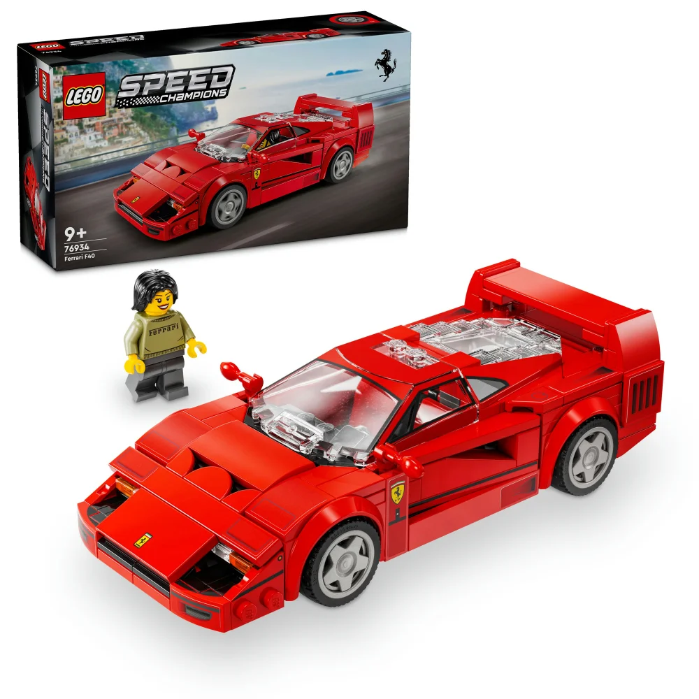 LEGO Speed Champions Ferrari F40 Supercar Vehicle Toy 76934 Image 1
