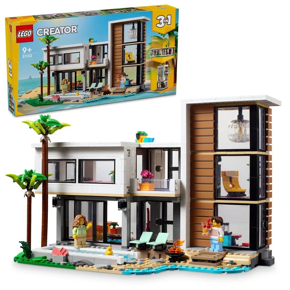 LEGO Creator 3in1 Modern House Building Set for Kids 31153 Image 1