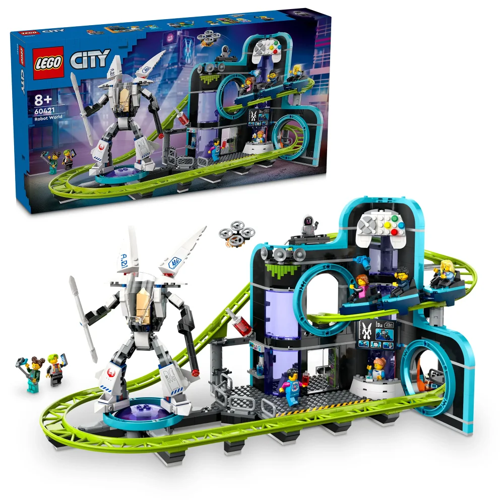 LEGO City Robot World Roller-Coaster Park Creative Toy 60421 Image 1