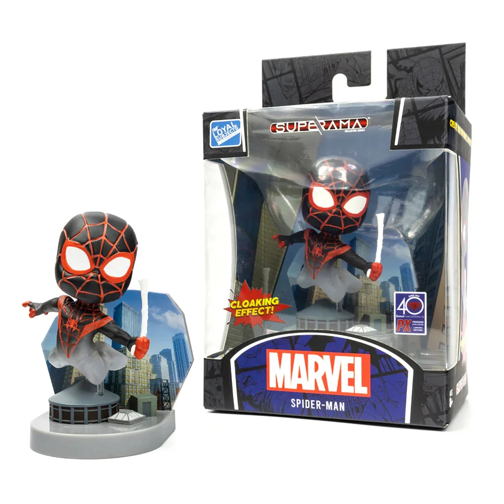 Loyal Subjects Marvel Spider-Man (Miles Morales) with Cloaking Effect Superama Figure (10cm) Image 1