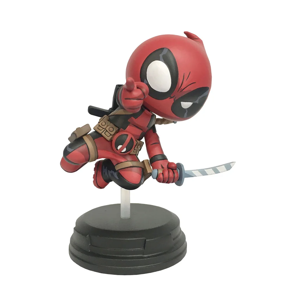 Diamond Select Marvel Animated Deadpool Jumping Statue Image 1