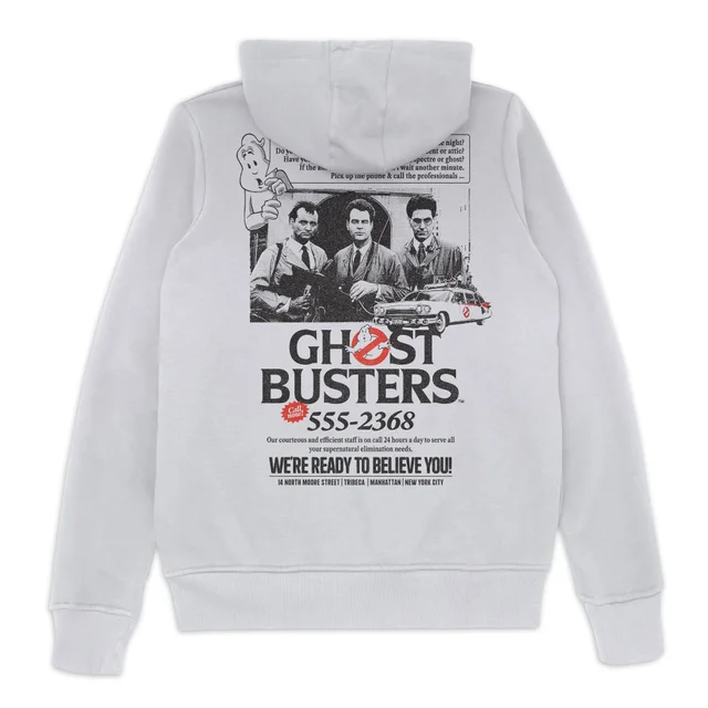 Ghostbusters Vintage Advert Hoodie - White
