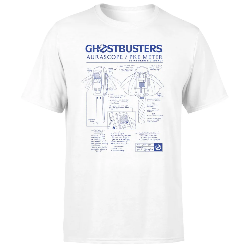 Ghostbusters PKE Schematic Unisex T-Shirt - White - XXL Image 1