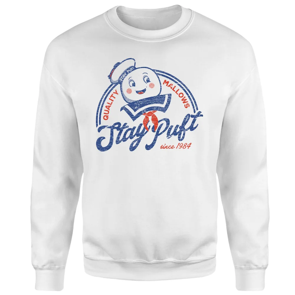 Ghostbusters Stay Puft Sweatshirt - White - M Image 1