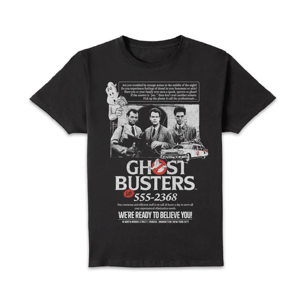 Ghostbusters Vintage Advert Unisex T-Shirt - Black - XXL Image 1