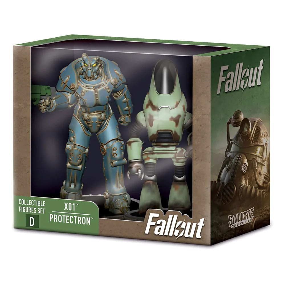 Fallout Mini Figures 2-Pack Set D X01 & Protectron 7 cm Image 1