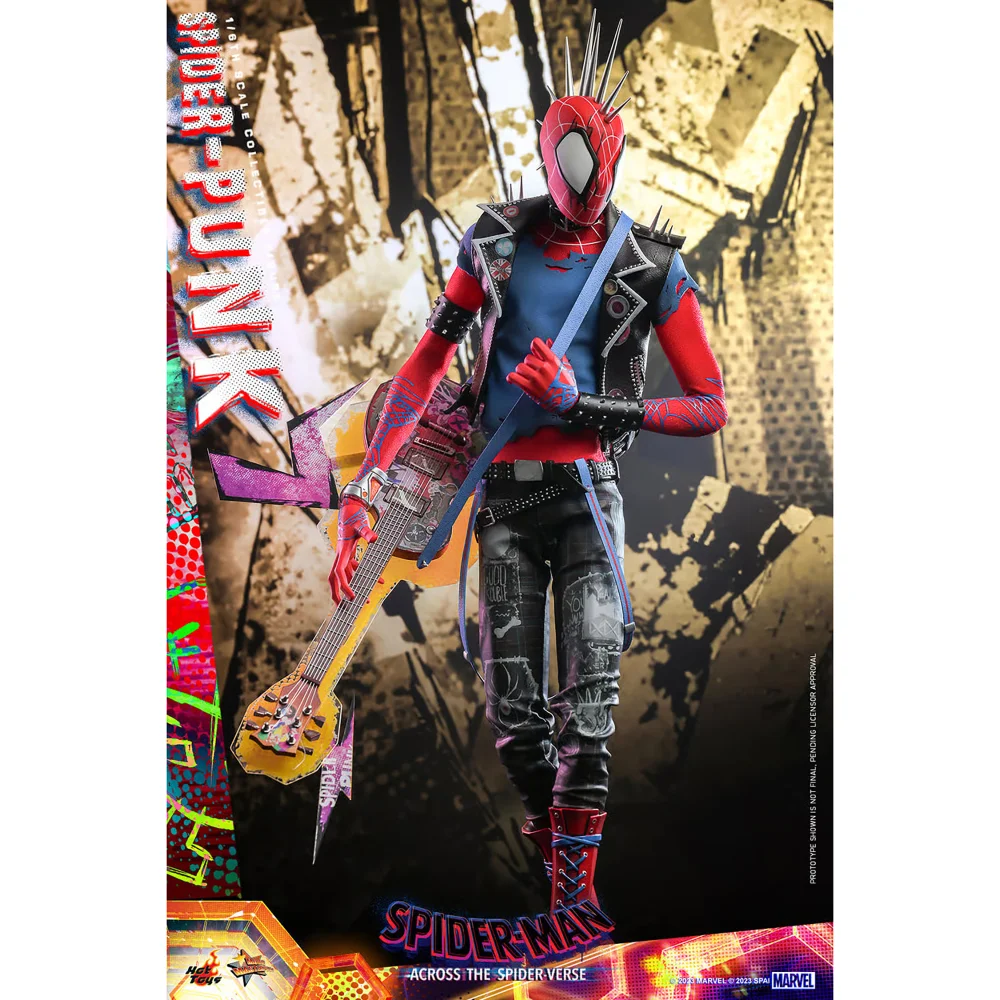 Action Figure Spider-Punk Hobie Brown Da Spider-Man Across The Spider-Verse, Scala 1:12 - Foto 2