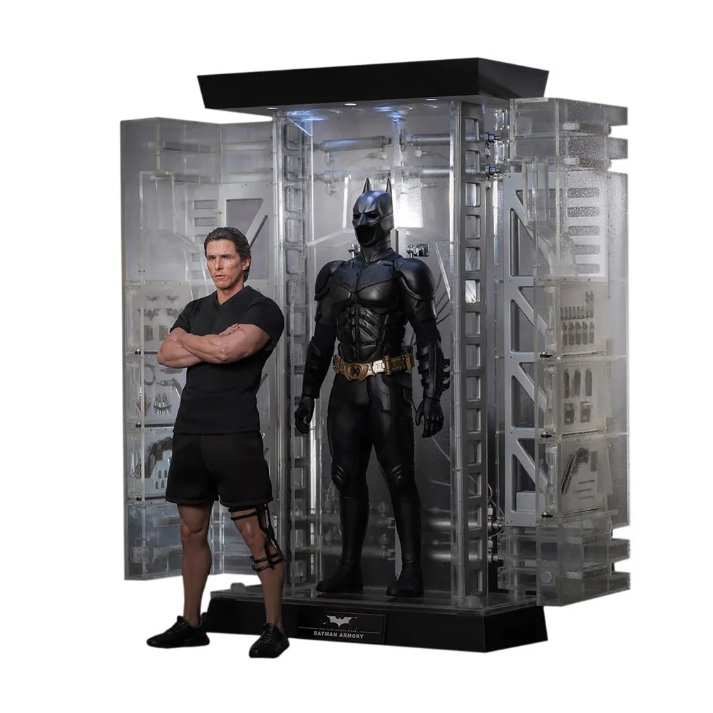 Hot Toys 1:6 Scale DC Comics The Dark Knight Rises Batman Armory and Bruce Wayne Statue Image 1