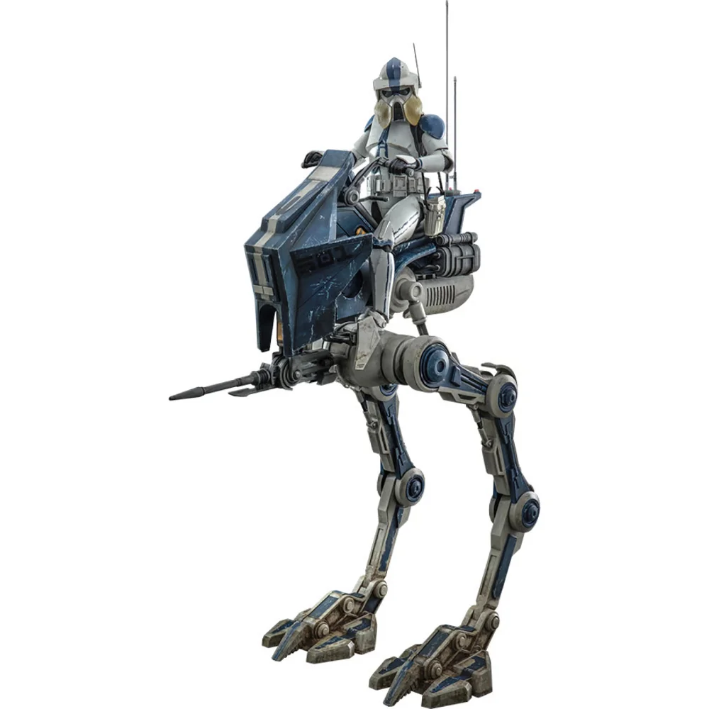 Hot Toys 1:6 Scale Star Wars: The Clone Wars ARF Trooper and 501st Legion AT-RT Statue Image 1