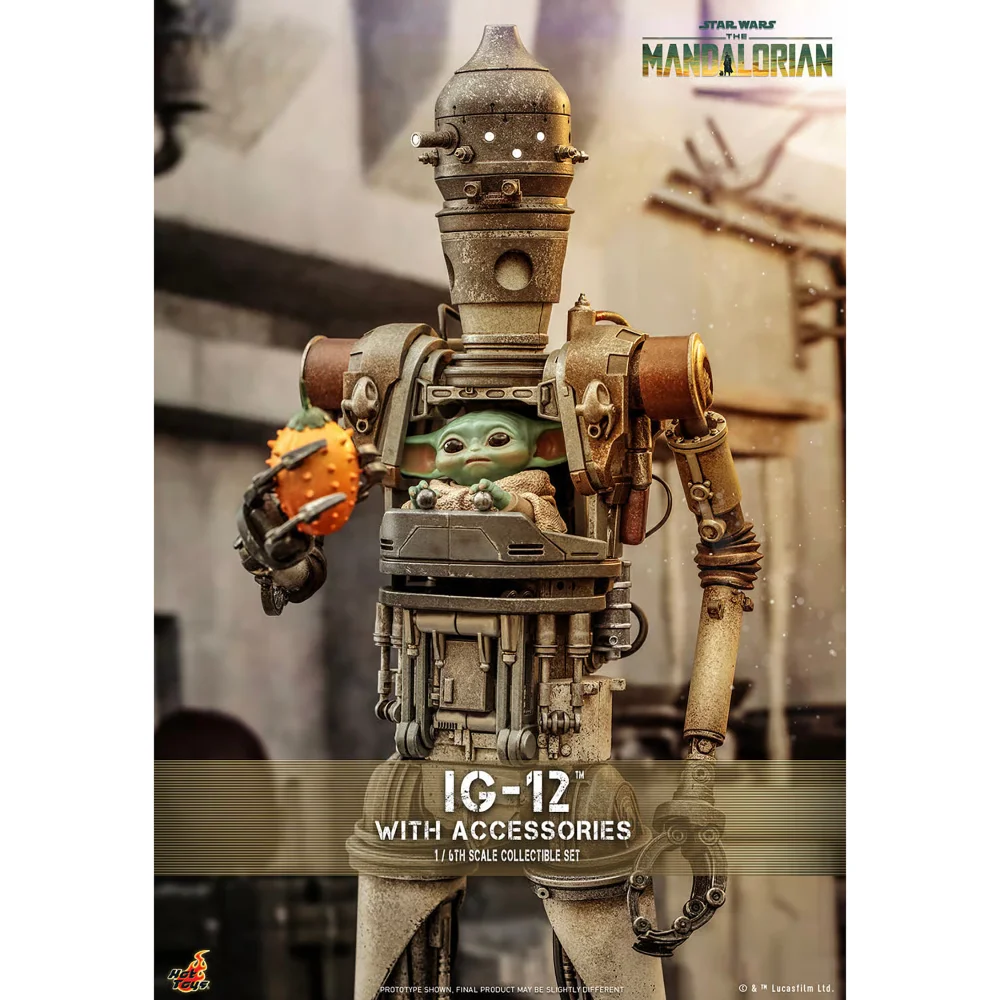 Hot Toys 1:6 Scale Star Wars The Mandalorian IG-12 With Accessories Statue Image 1