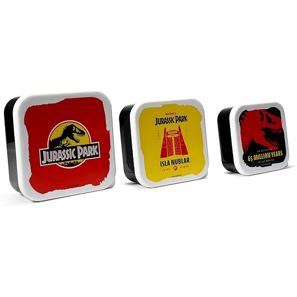 Half Moon Bay Jurassic Park - Set of Three Snack Boxes Image 1