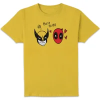 Deadpool & Wolverine Best Bubs Scribble Unisex T-Shirt - Yellow - undefined undefined