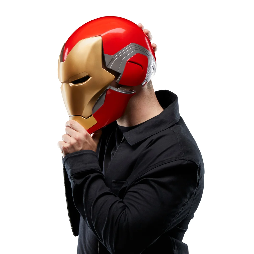 hasbro iron man helmet amazon TPTITGC MK5 1:1 Cosplay Mask Electronic Open/Close Voice Control for Adult Superhero Movie Role-playing Helmet Touch Sensor, Silver Red : Clothing, Shoes & Jewelry Hasbro, Marvel's Iron Man Electronic