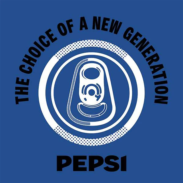 Pepsi Co. The Choice Of A New Generation Men's T-Shirt - Blue