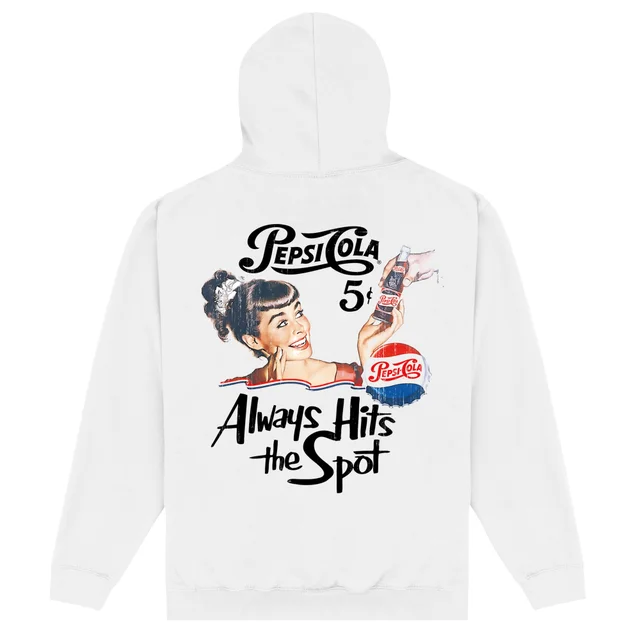 Pepsi Co. Retro Pepsi:Cola Hoodie - White