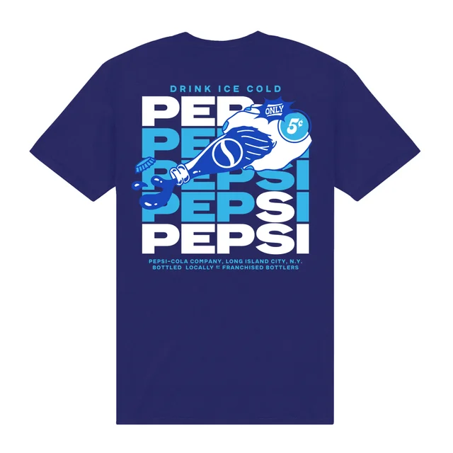 Pepsi Co. Ice Cold Men's T-Shirt - Blue