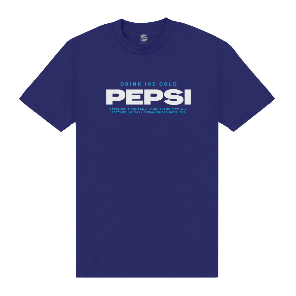 Pepsi Co. Ice Cold Men's T-Shirt - Blue - S Image 1