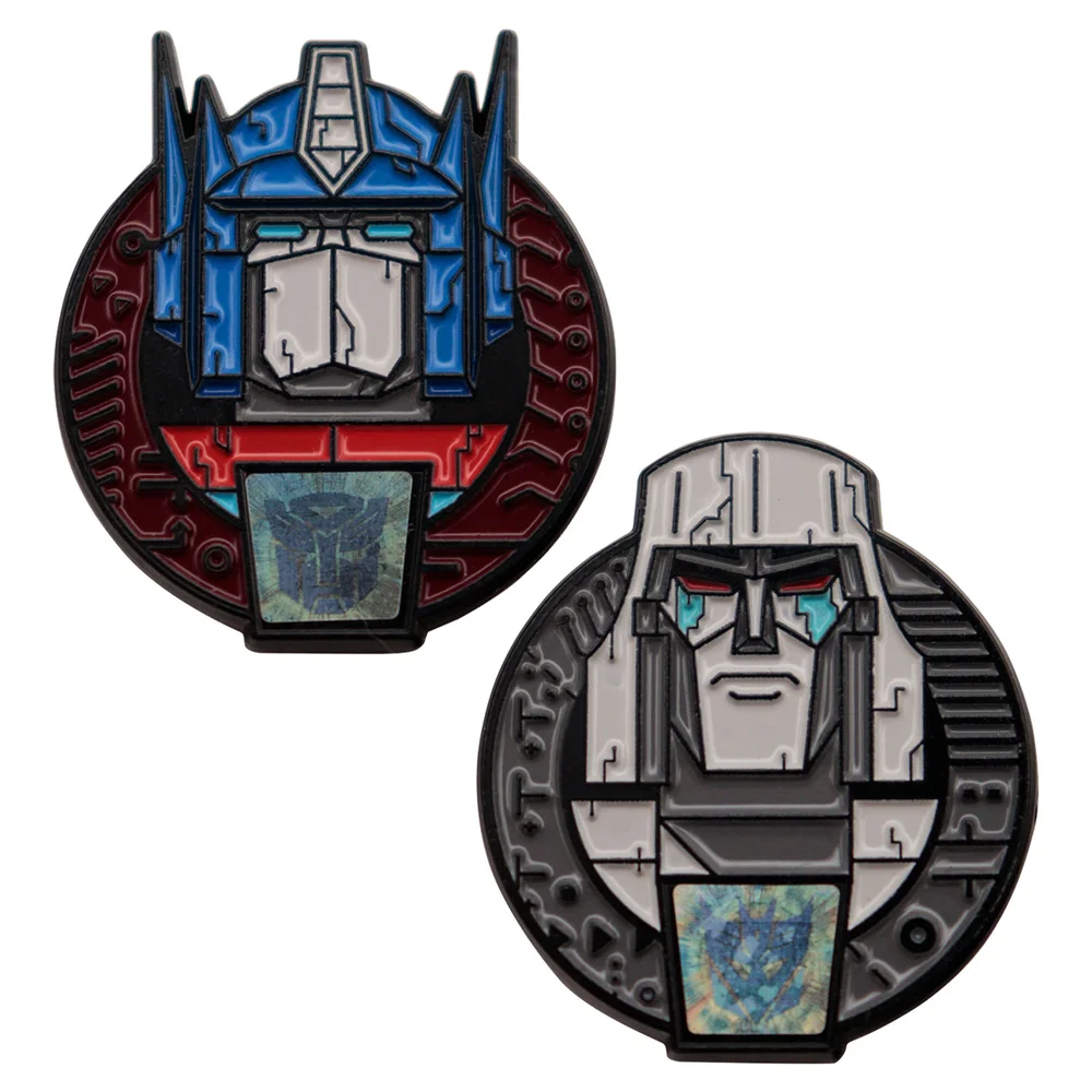 Transformers 40th Anniversary Twin Set of Pin Badges Image 1