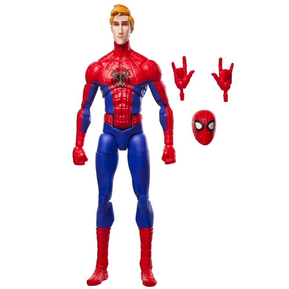 Hasbro Marvel Legends Series Peter Parker, Spider-Man: Into the Spider-Verse Collectible Action Figure (6”) Image 1
