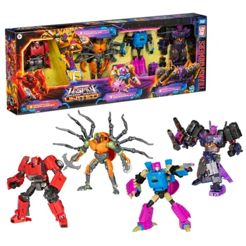 Hasbro Transformers Legacy United Versus Multipack, 4 Converting Action Figures, 8+