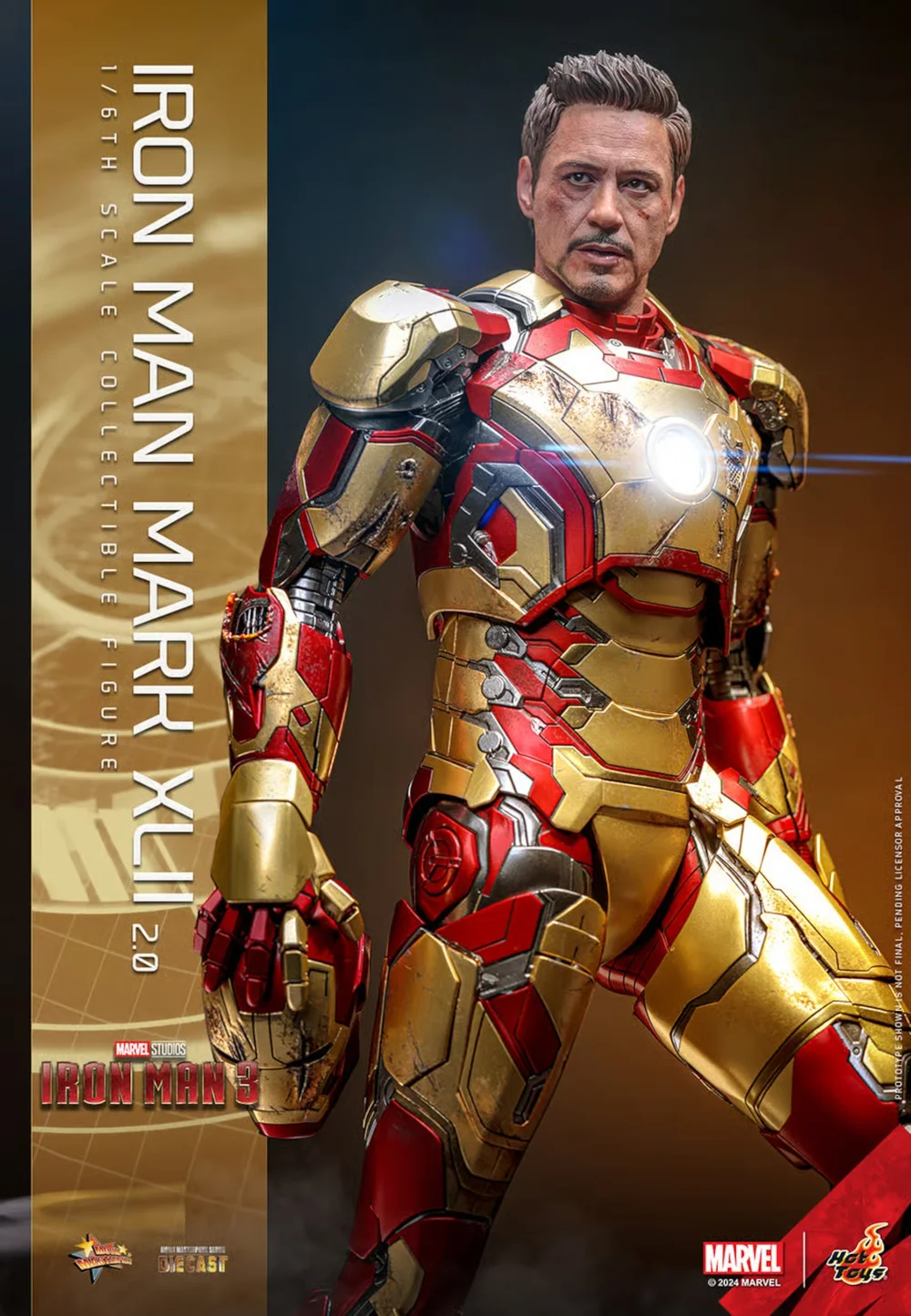 Hot Toys Marvel 1:6 Scale Iron Man Mark XLII 2.0 Statue Image 1
