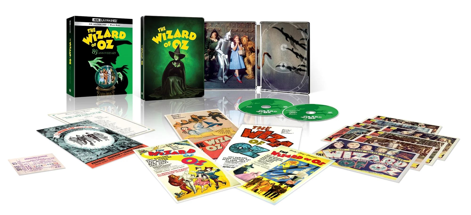The Wizard of Oz 85th Anniversary Theatre Edition with 4K Ultra HD Steelbook Image 1