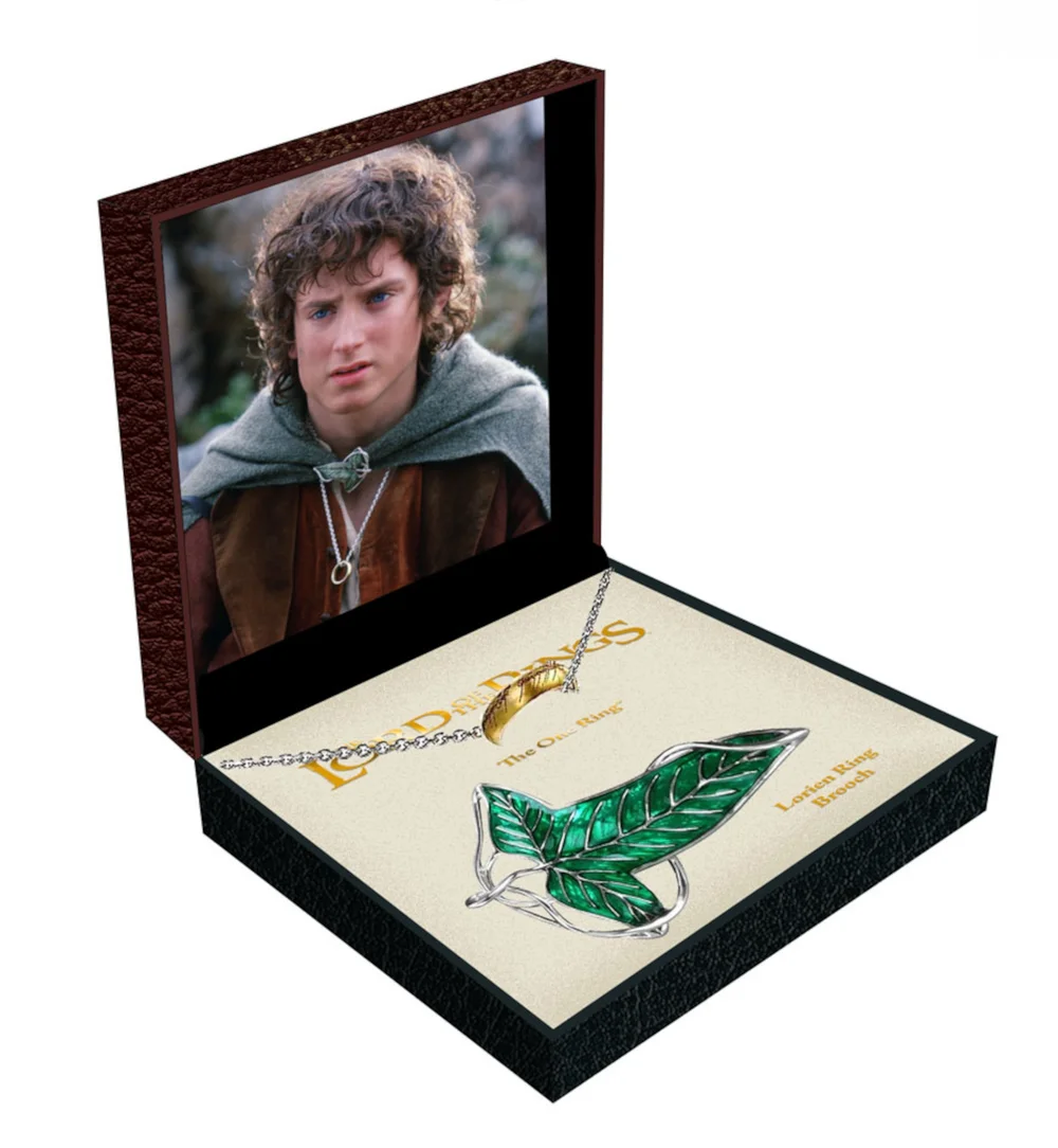 The Lord Of The Rings The One Ring In A Chain & Frodo's Brooch Set Image 1