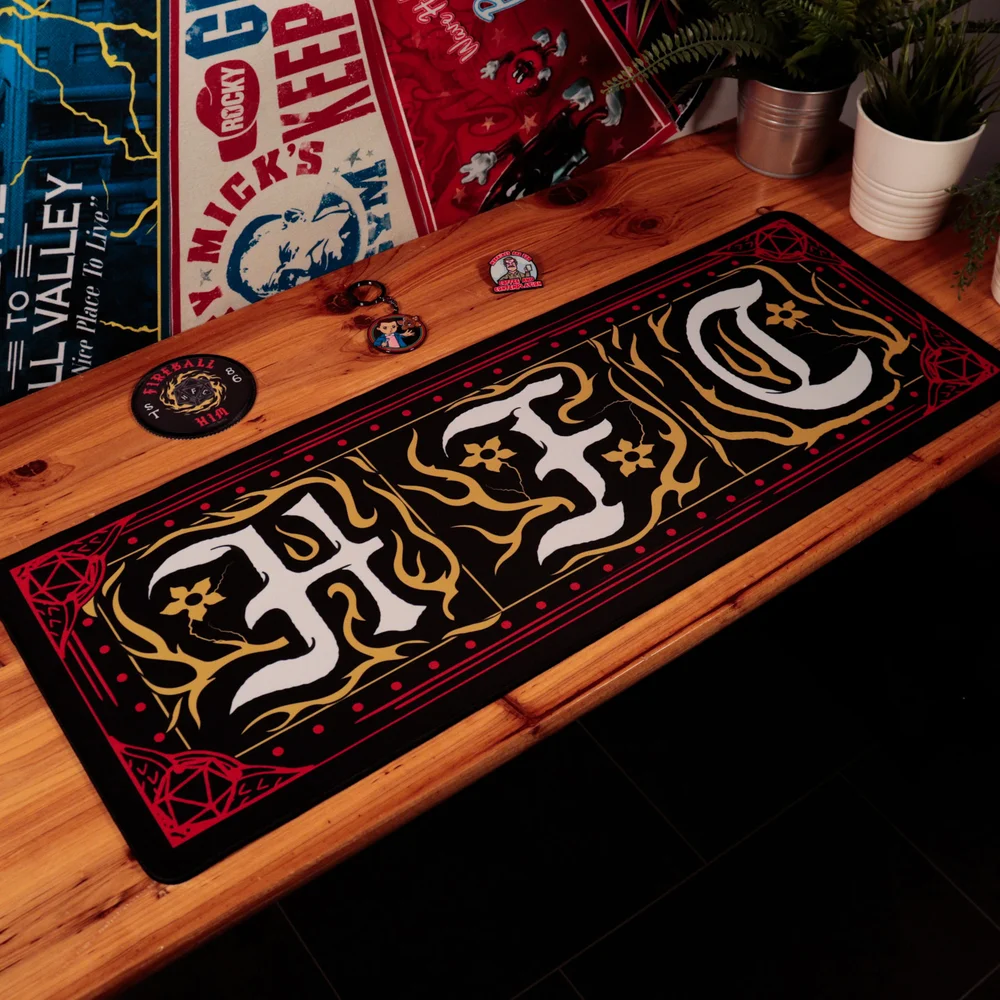 Stranger Things Hellfire Club Desk Pad & Coaster Set Image 1