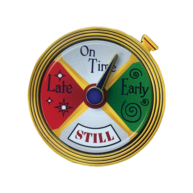 The Polar Express Conductor's Stopwatch Spinning Pin Badge
