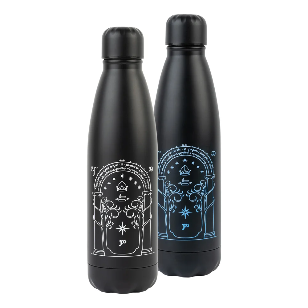 The Lord Of The Rings Moria Gate 750ml Heat Change Hot & Cold Metal Bottle Image 1