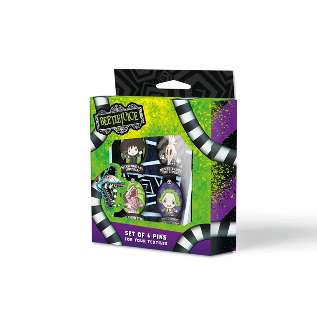 Beetlejuice Set Of 4 Pins