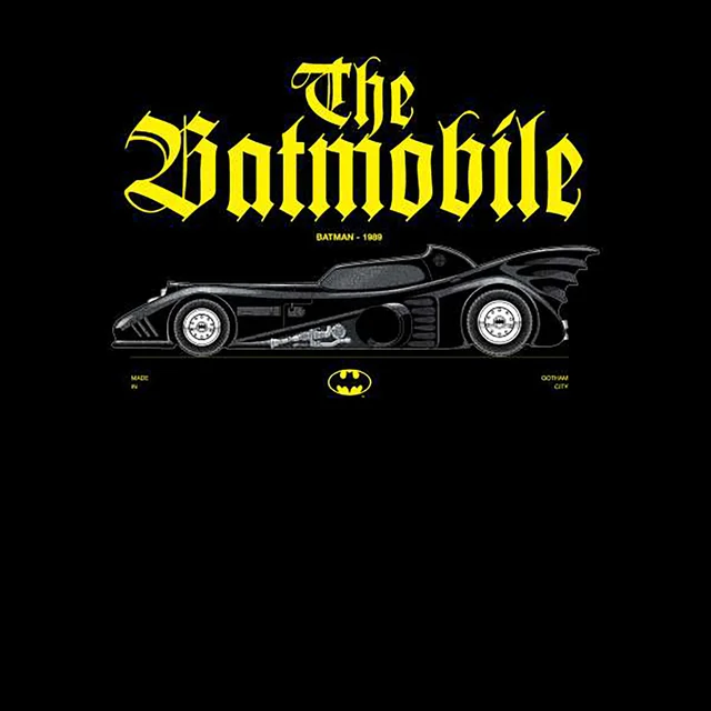 BATMAN Batmobile Profile Hoodie - Black