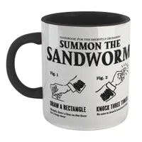 Beetlejuice Sandworm Instructional Mug - Black - undefined undefined
