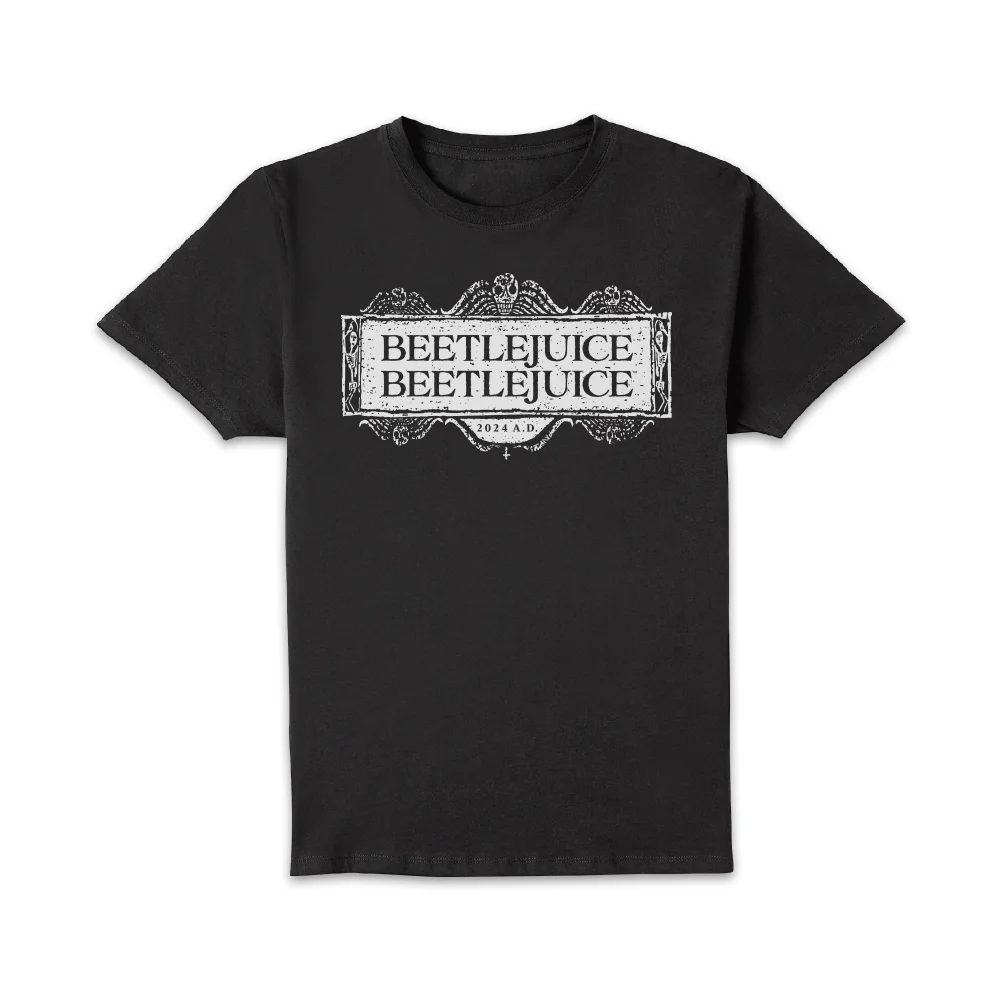 Beetlejuice Logo Unisex T-Shirt - Black - M Image 1